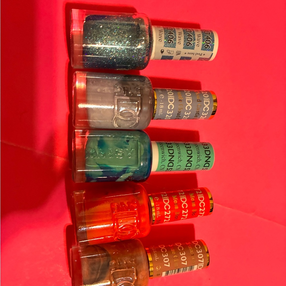 DC Gel Vibrant Nail Polish lot of 5